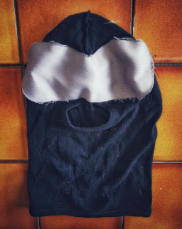 Home-made mask using balaclava and blackout fabric